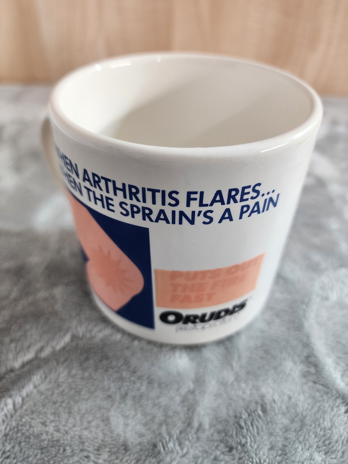 ORUDIS Pharmaceutical Drug Rep Promotional Mug Coffee Cup-RARE! – England