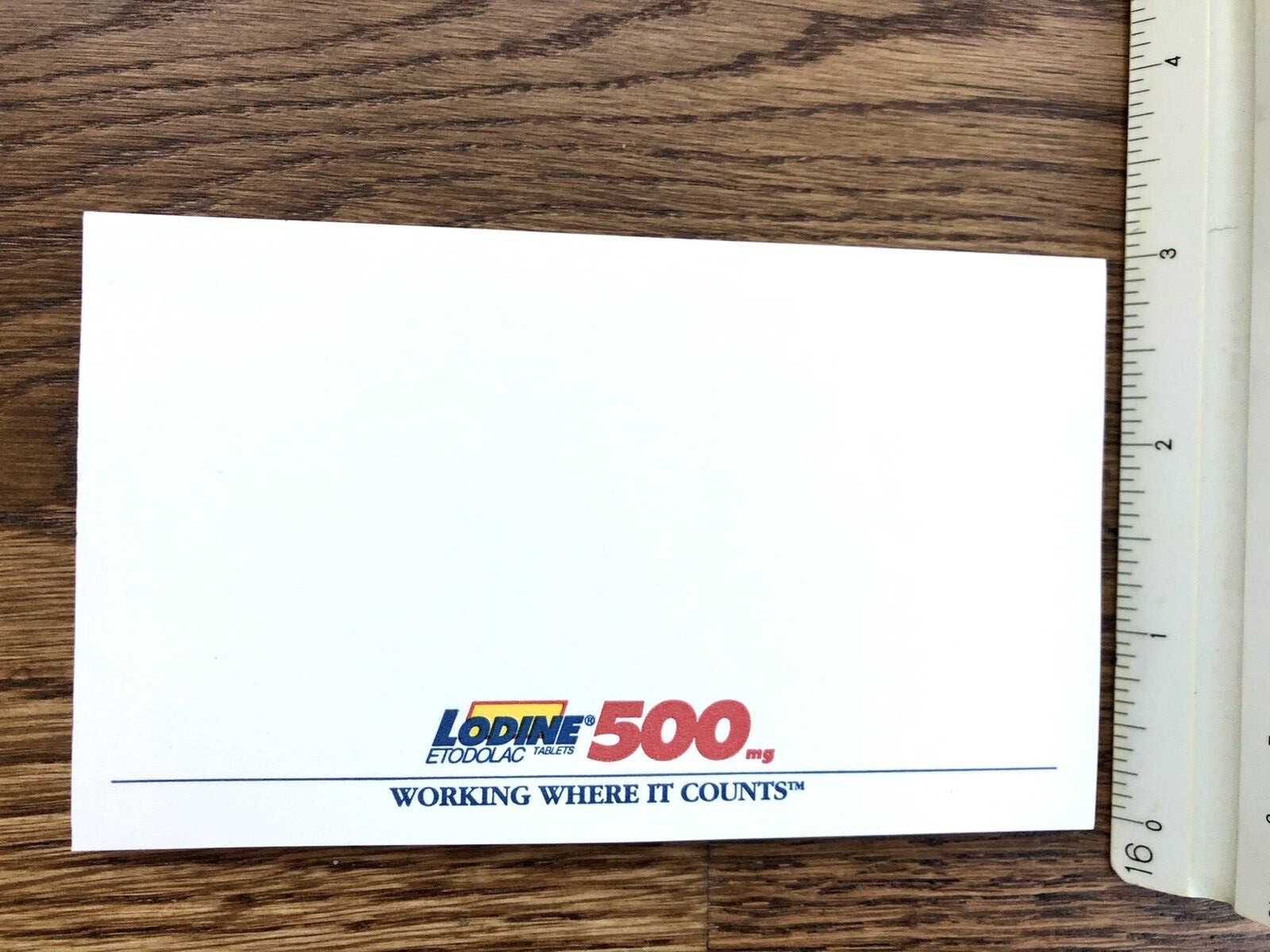 Lot 9 VTG Pharmaceutical Drug Rep Sticky Note Pads 3″ x 5″ LODINE® 1996 Medical
