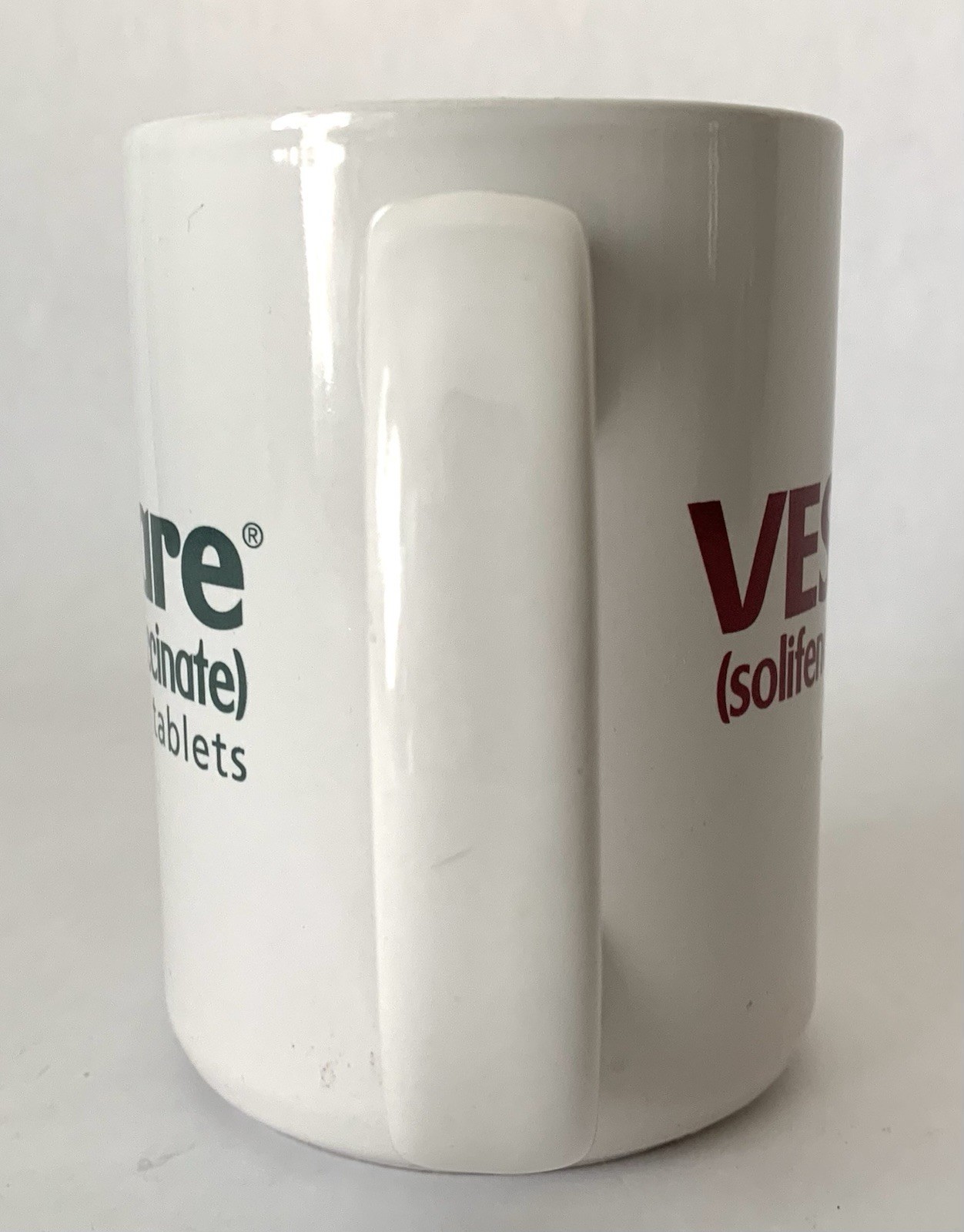 Vesicare Solifenacin Succinate Tablets Advertising Promo Ceramic Coffee Cup Mug