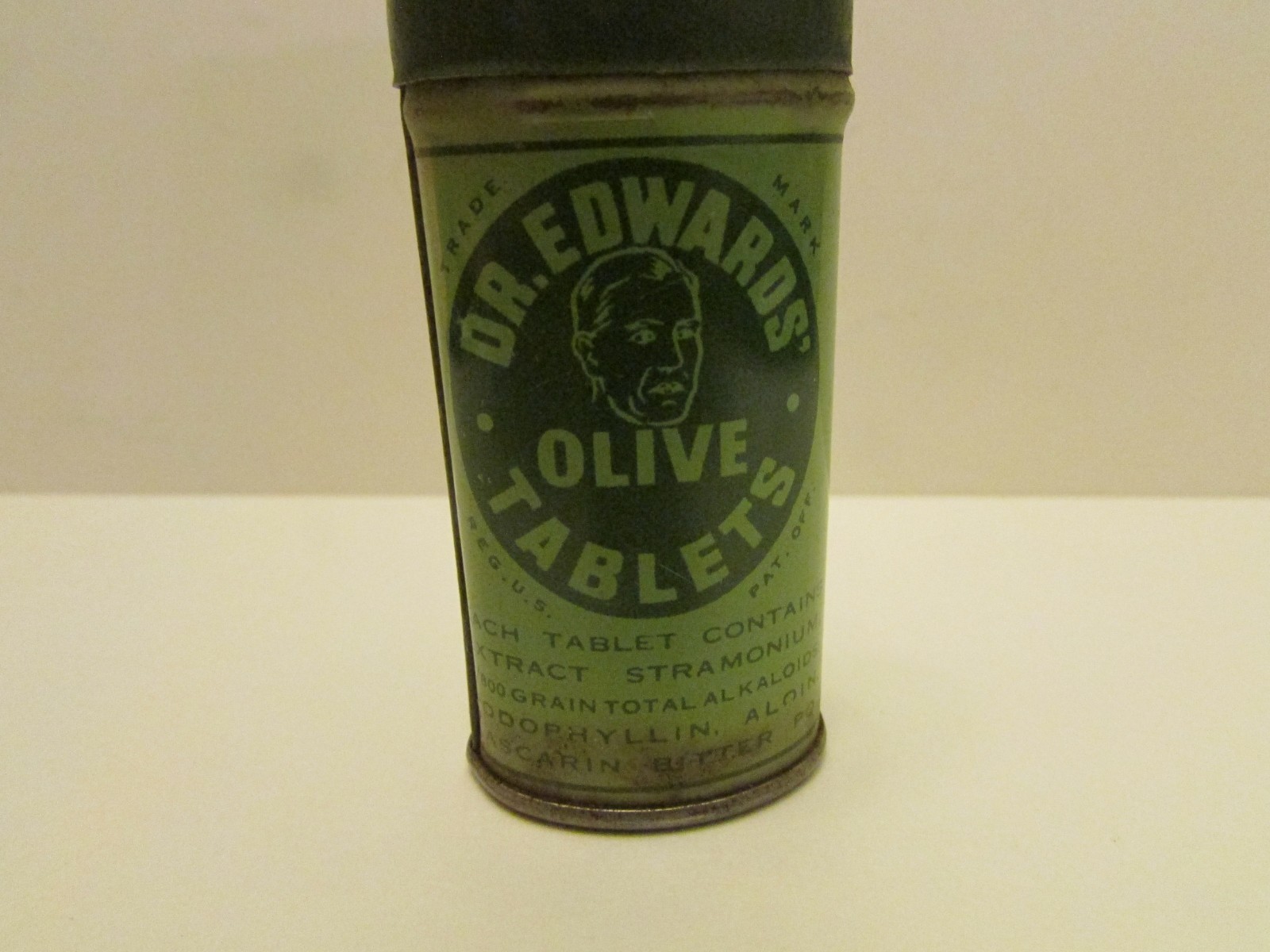 Old Empty Medicine Tin Dr. Edward’s Olive Tablets Laxative Columbus Ohio