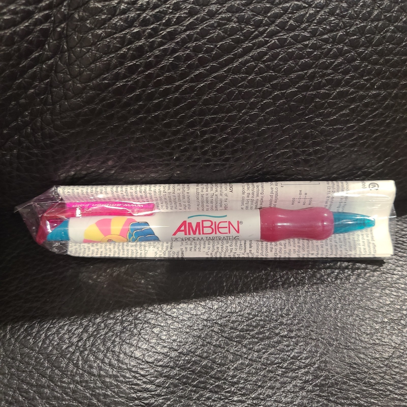 Ambien HOT PINK GEL Ink Pen Drug Rep Pharmaceutical Collectible Pharma NEW