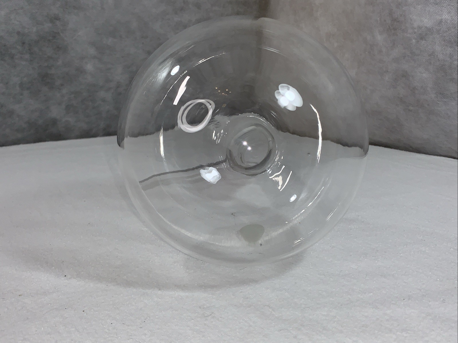 PYREX 2000mL Vtg Laboratory Flask Side Vent Glass Long Neck Round Bottom 14″ USA
