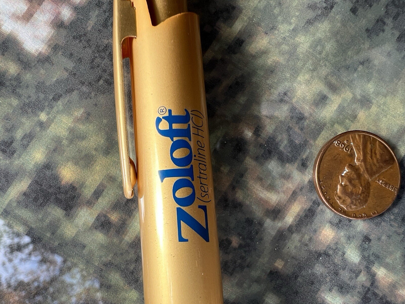 Vtg ZOLOFT Pen Drug Rep Doctors Pharmaceutical Promo Metal Pen Rare!!!Brand New!