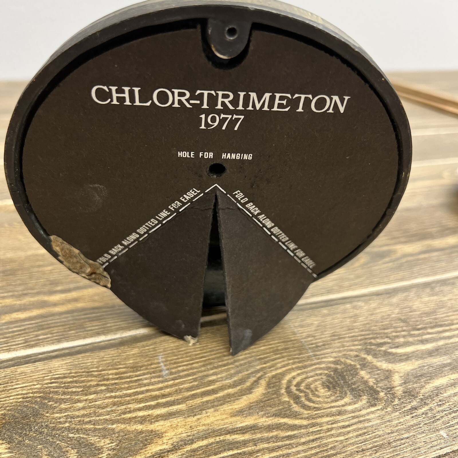 Chlor Trimetron 1977 Diameter Brass RX Plaque