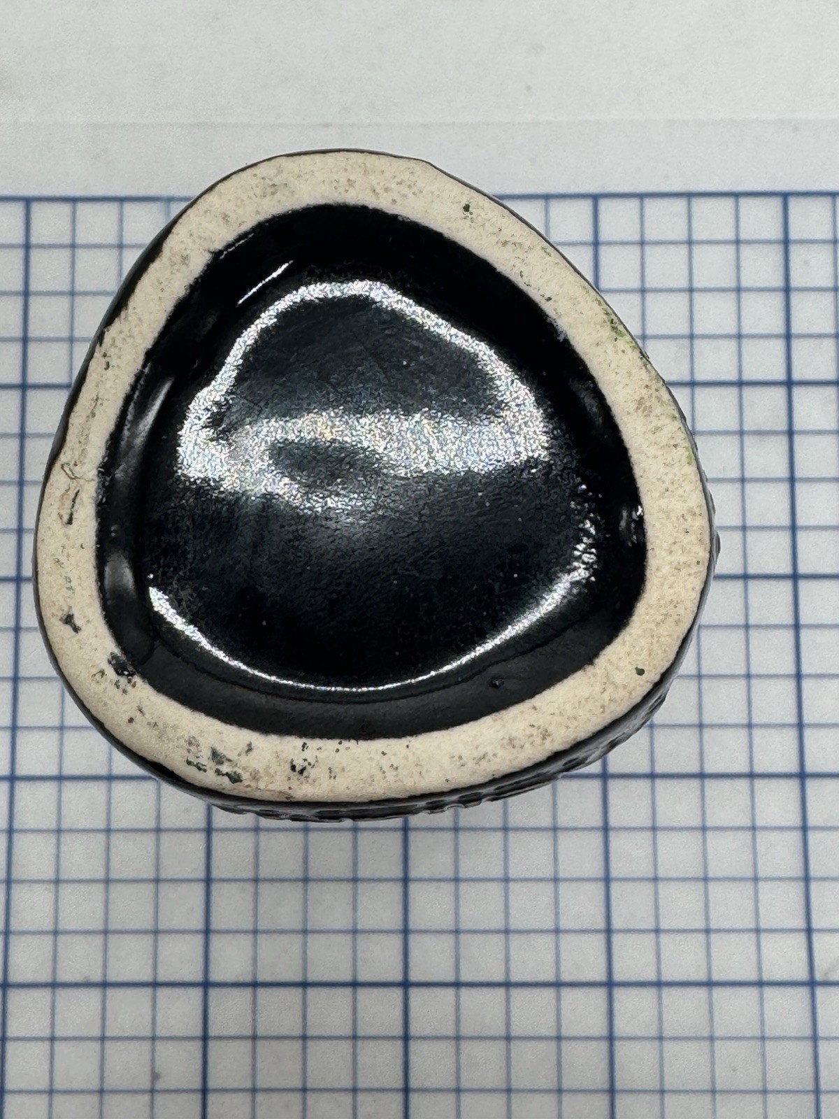 VTG Mellaril Cup Pen Holder Psychiatric Drug Pharmaceutical Black Pottery Desk