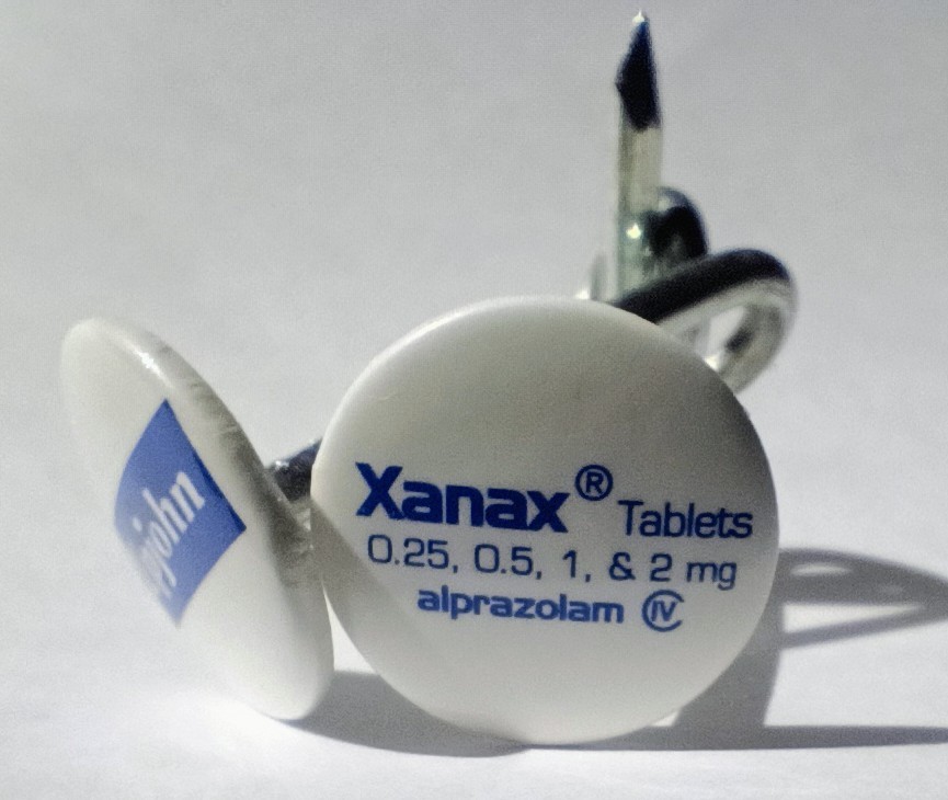 RARE Xanax Upjohn Promo Nail Puzzle • Vintage 80s Pharma Advertising Collectible