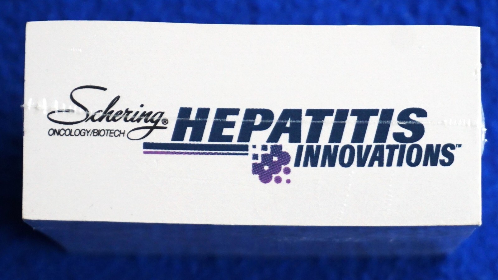 VTG Schering Hepatitis Innovations Stik- Withit Note Cube Drug Rep Promo, Sealed