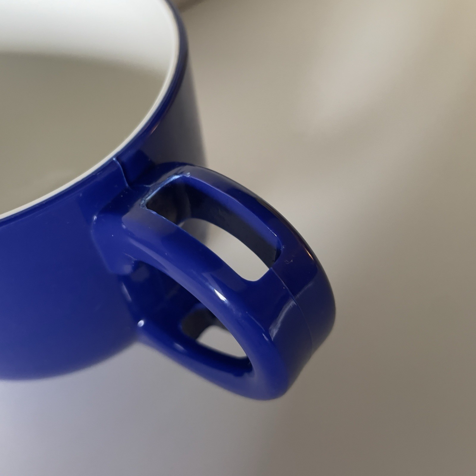 Tussionex Pharmaceutical Drug Rep Collectibles Coffee Mug Soup Cup Plastic Blue