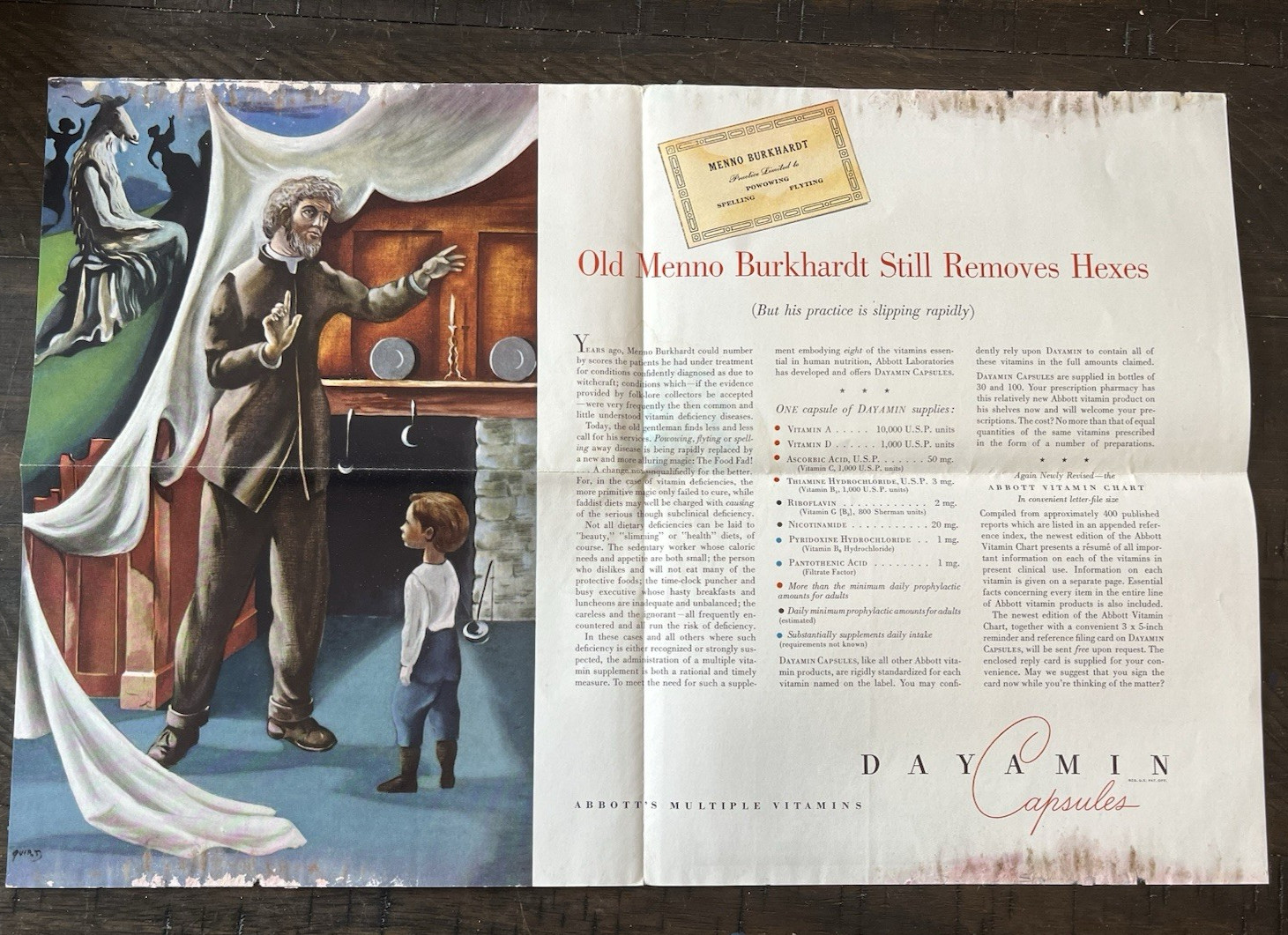 Abbott Laboratories La Roche Medical Advertising Flyers Warner Dayanim LOT VTG