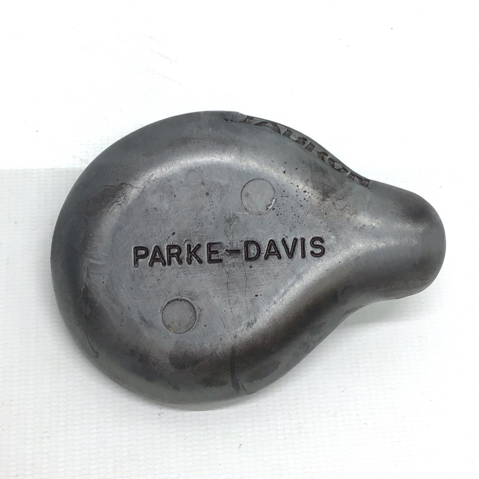 Vtg 1950-60s Parke-Davis Tabron Pharmaceutical Fetus Baby Pewter Paperweight