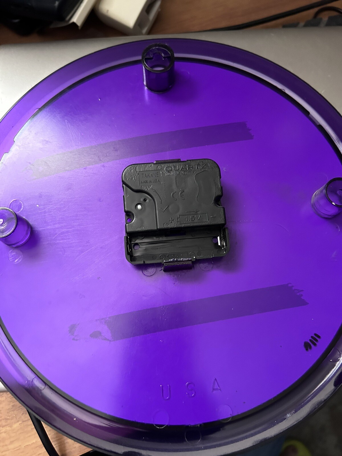 EXELON PATCH Pharmaceutical Promo Advertising White Purple CLOCK 10 Inch Plastic
