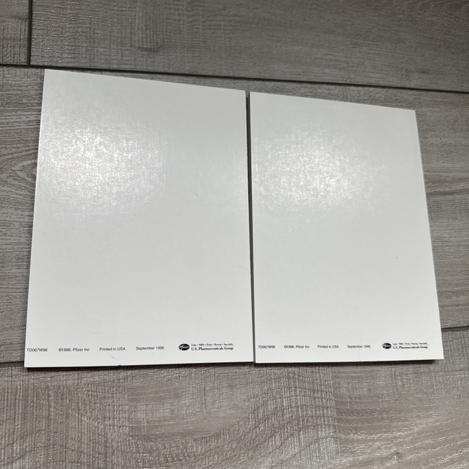 1996 Lot Of 2 Zoloft Pharmaceutical Notepads Advertising Promo drug Rep