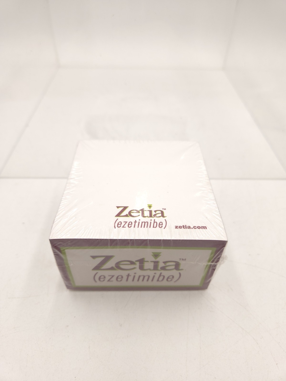 New Zetia Drug Rep Pharmaceutical Sealed Note Pad Cube 11/02