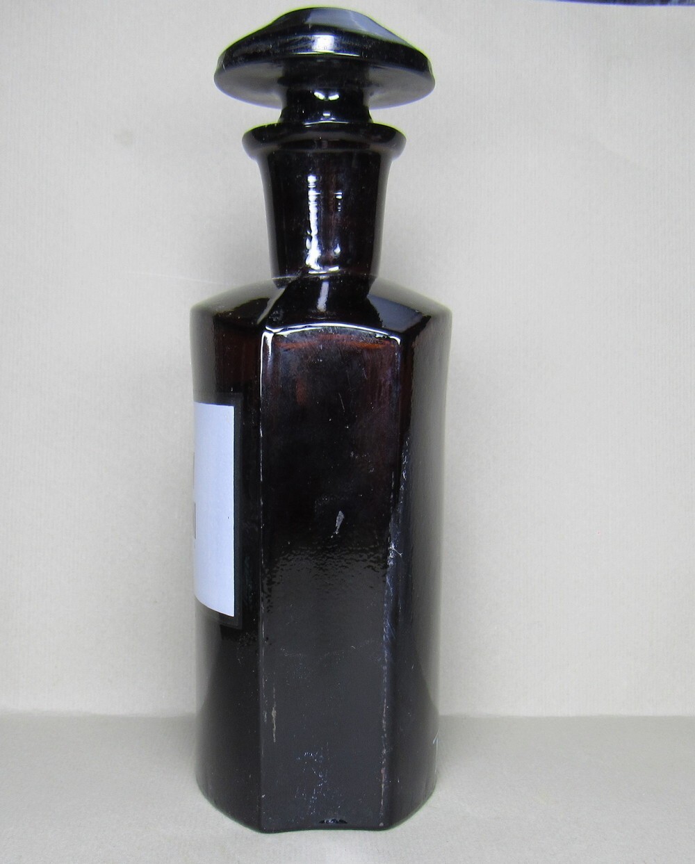 Vintage Medical Science Glass Bottle,Amber color,Germany №14727