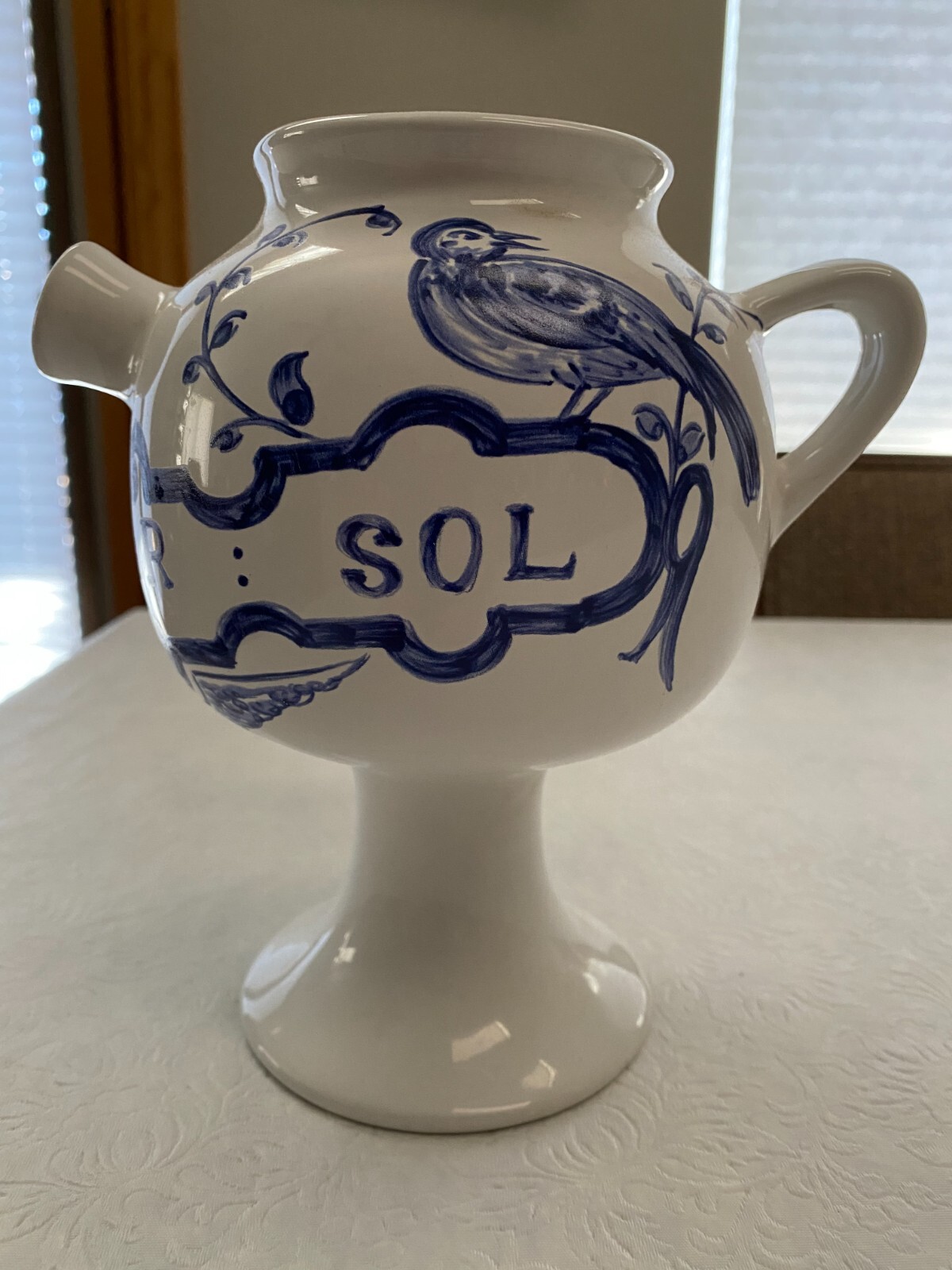 Vtg Lilly Apothecary Jug “SYR:ROSAR:SOL