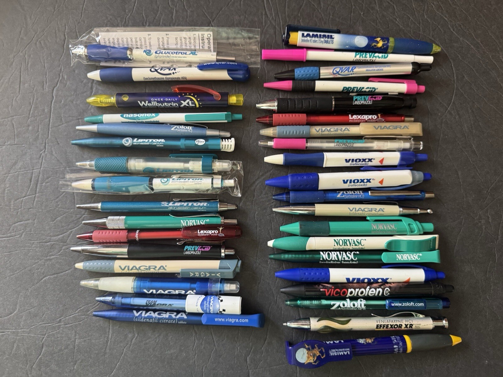 Pharmaceutical Rep Pen Lot Viagra, Zoloft, Lipitor, Prevacid And More