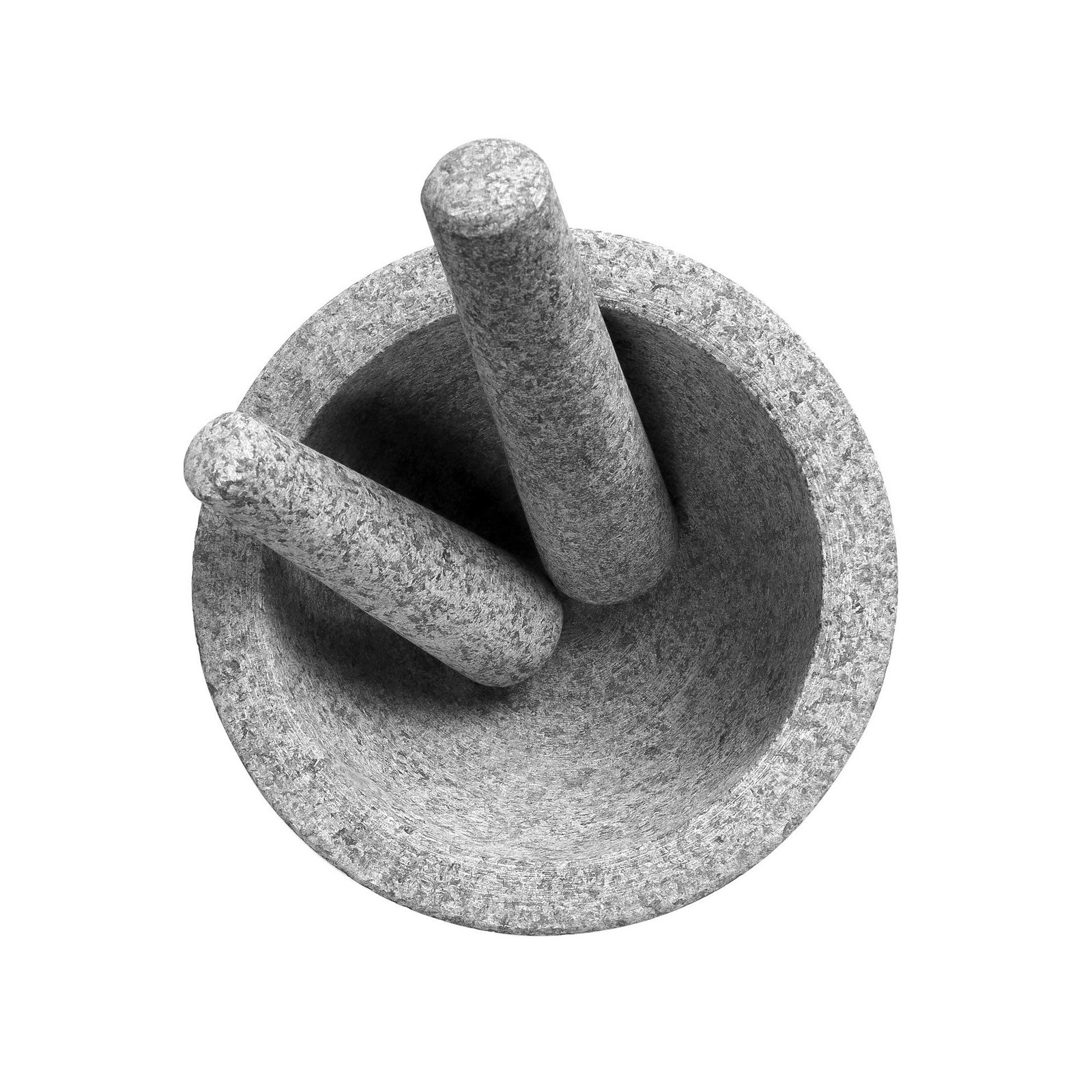 8 Inch Large Capacity Mortar and Pestle Set – One Mortar and Two Pe… Fast Ship