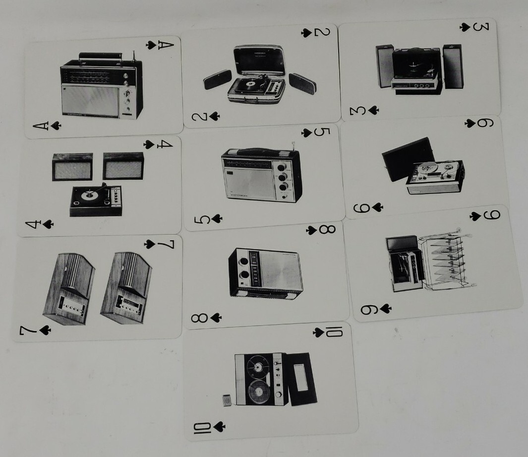 1960s? Audiophile Promotional Deck Playing Cards MASTERWORK Record Player STEREO