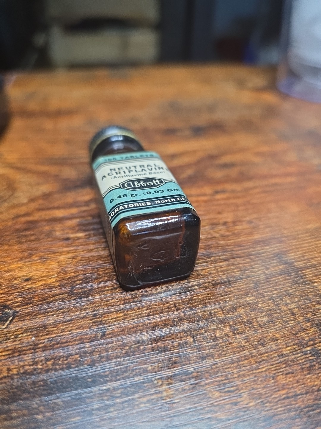 Apothecary Collectible Acriflavine. Empty