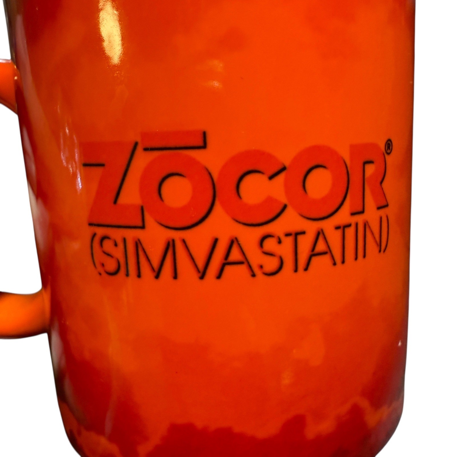 Zocor Pharmaceutical Drug Rep Merck Coffee Mug Cup Advertising Cholesterol Med