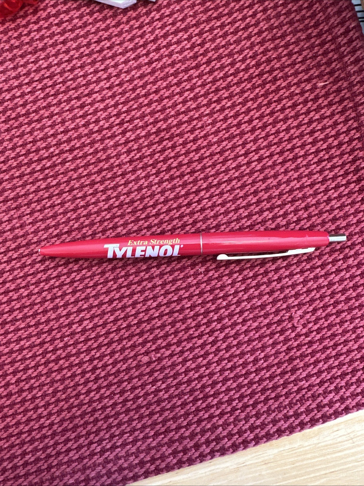 Extra Strength Tylenol BIC Clic PEN Drug Rep Pharmaceutical Promo Advertising