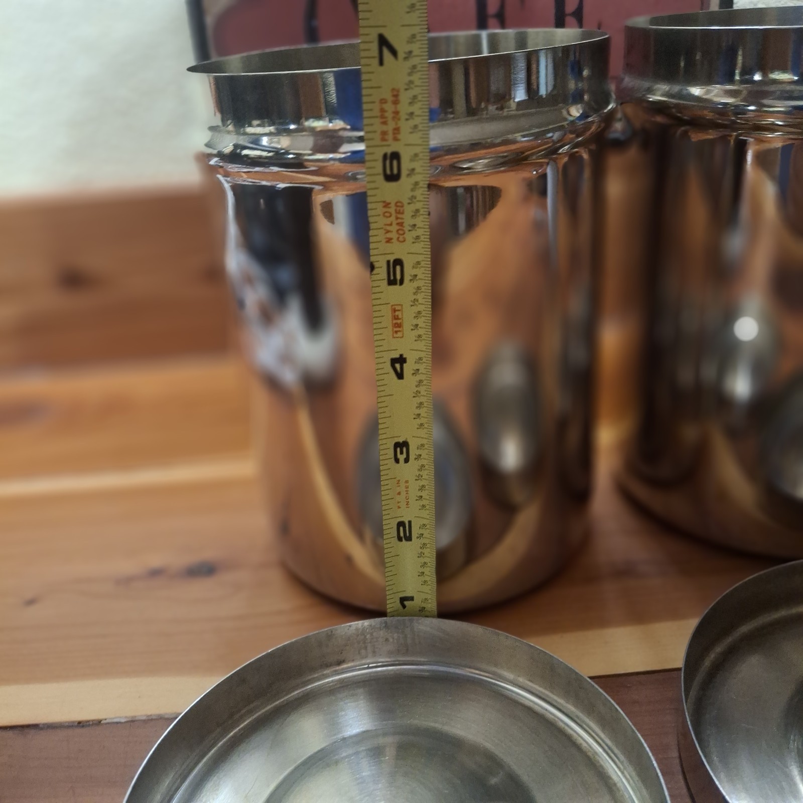 Vollrath 8802 Stainless Steel Canister Set Of 2 Heavy-Duty Container W/lids Vtg