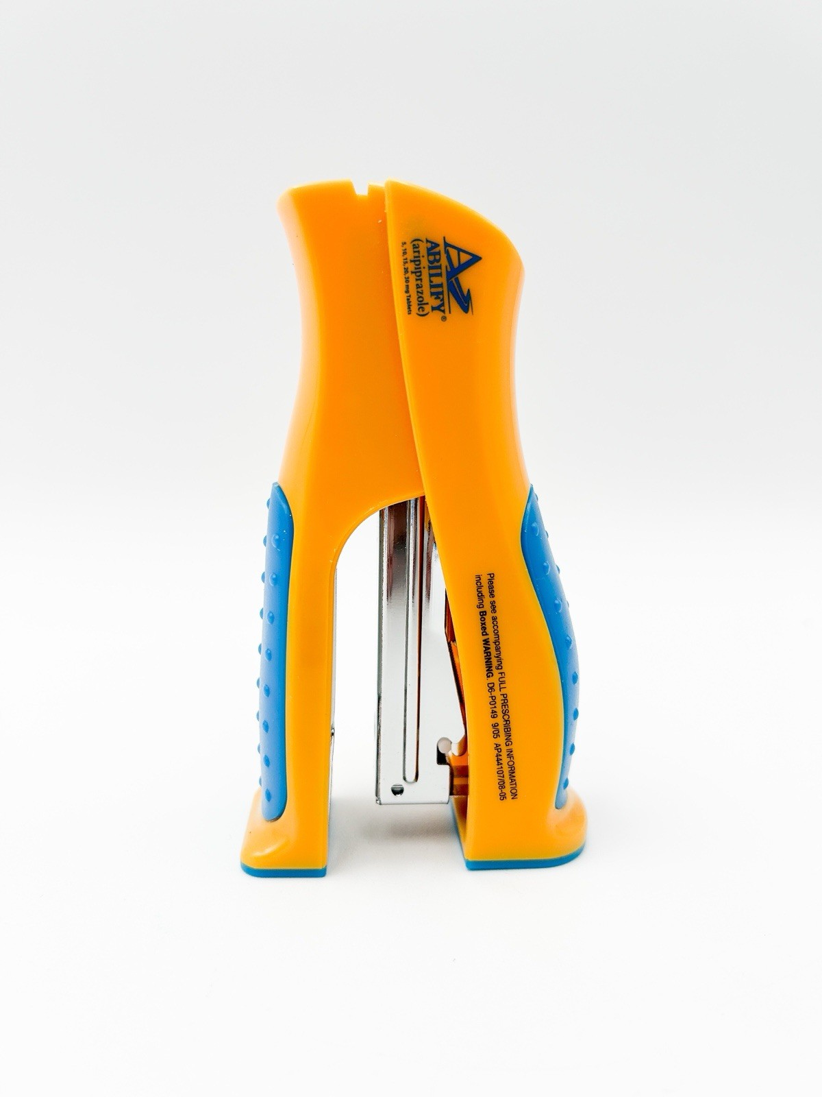 Abilify Yellow & Blue Stand Up Stapler Drug Rep Pharmaceutical Promotional Works