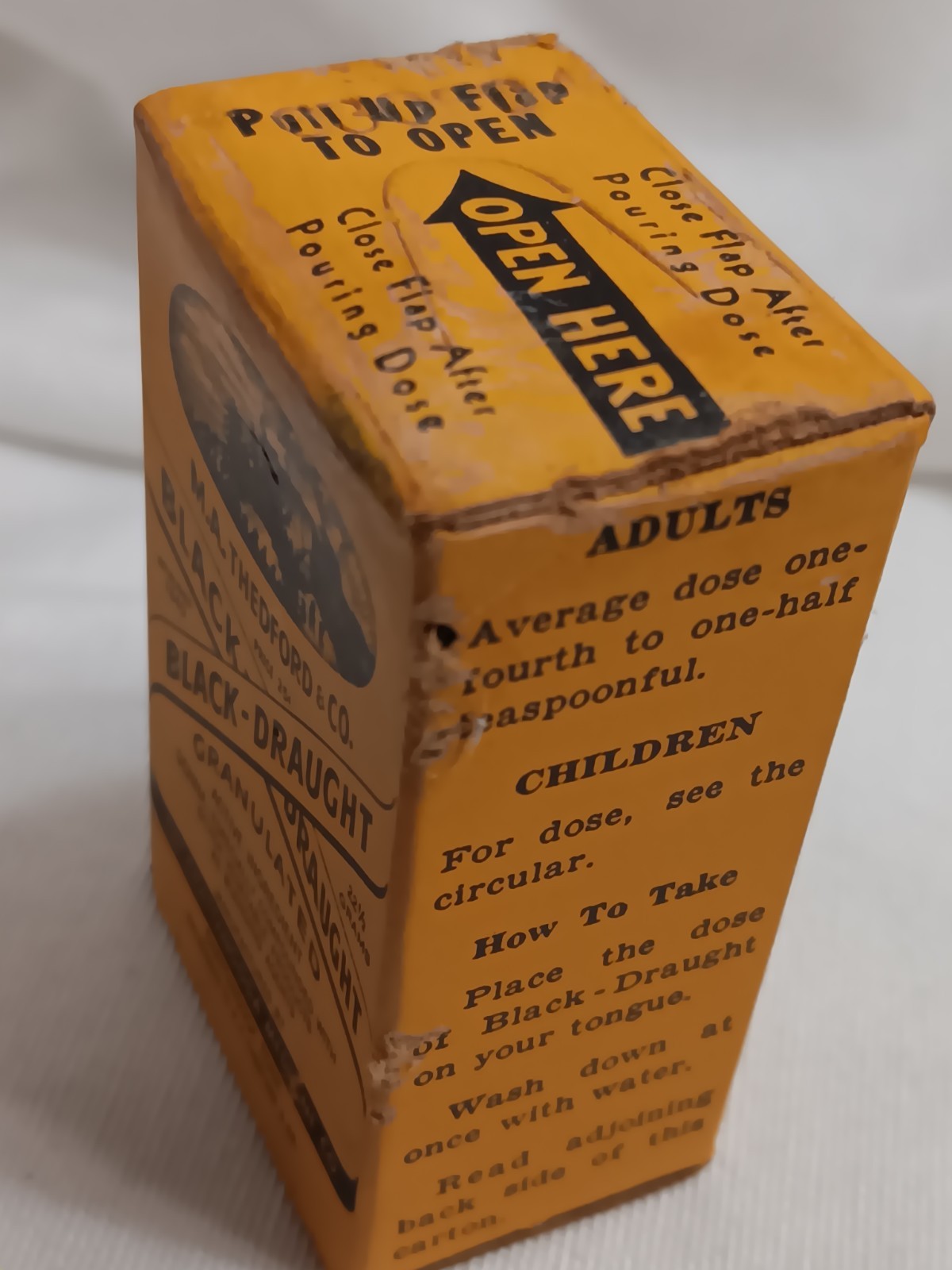 Pharmaceutical Box Lot Of 2 Black Draught Laxative & Nicotinamide Solution VTG