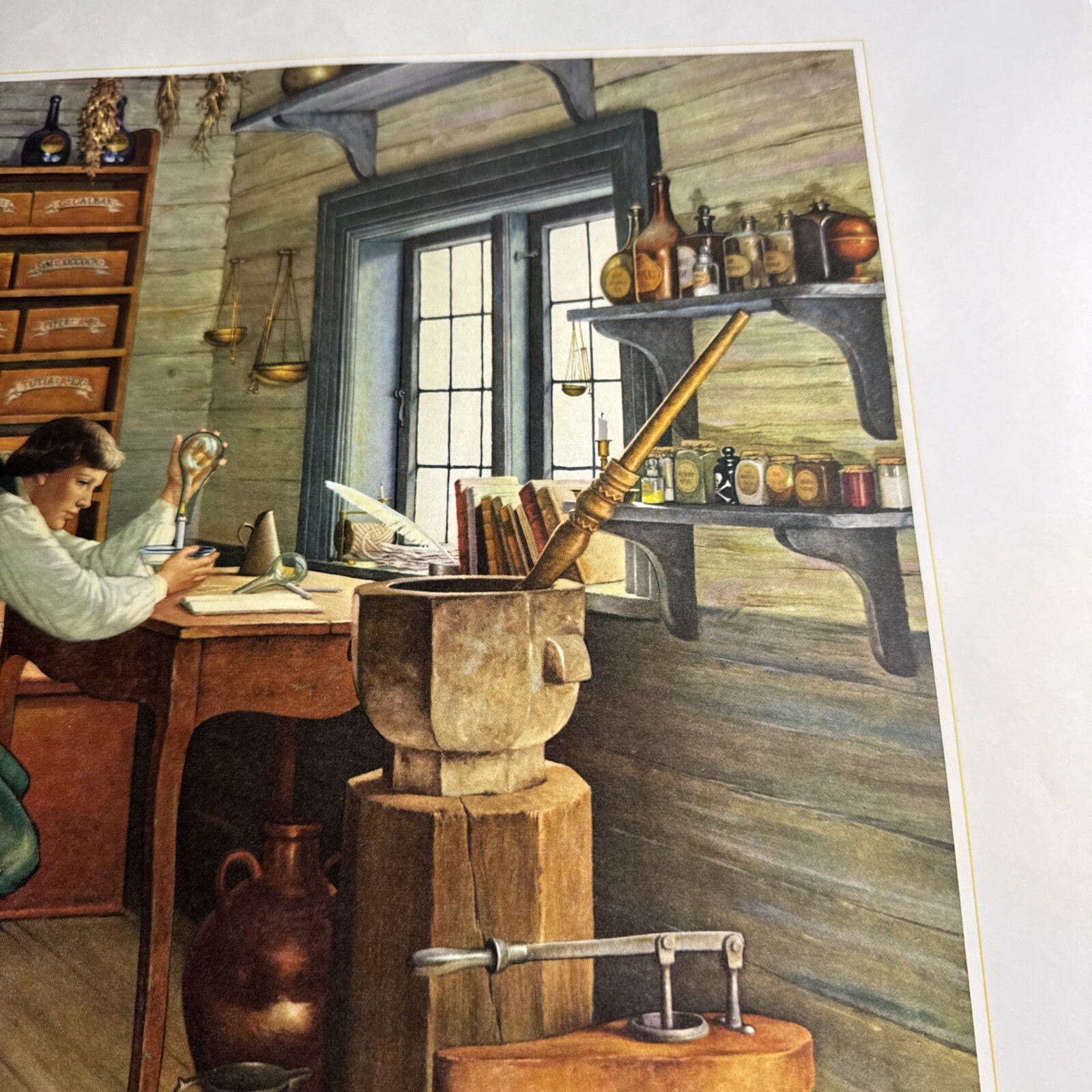 A HISTORY OF PHARMACY IN PICTURES 1954 PRINT# 21 Great Gift For Doctor 22″×18″
