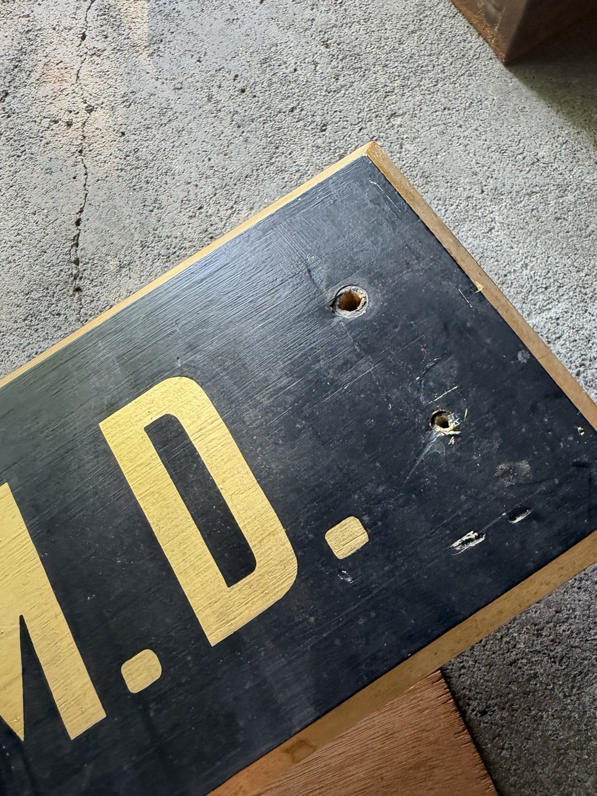 Original Doctor Of Medicine MD Office Hand Painted Wood Signs 2