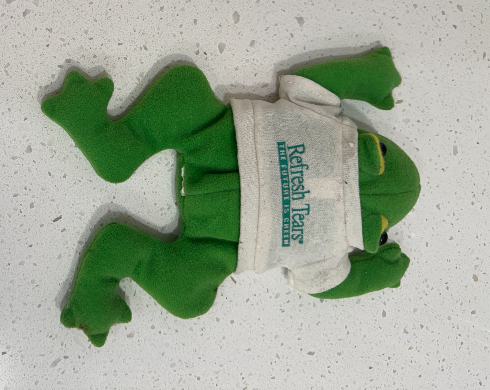Frog Plush Pharmaceutical Rep Promo Stuffed Animal Puppet Bean Bag Toys REFRESH