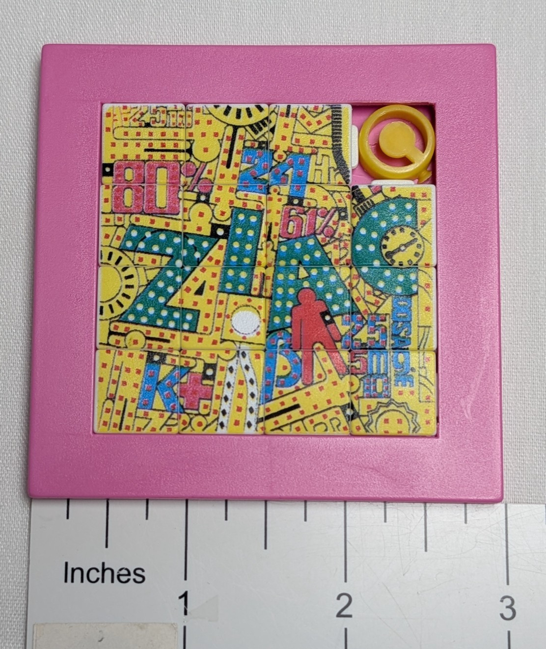 Ziac Pocket Slide Puzzle Pharmaceutical Drug Rep Promo Advertisement Vtg RARE