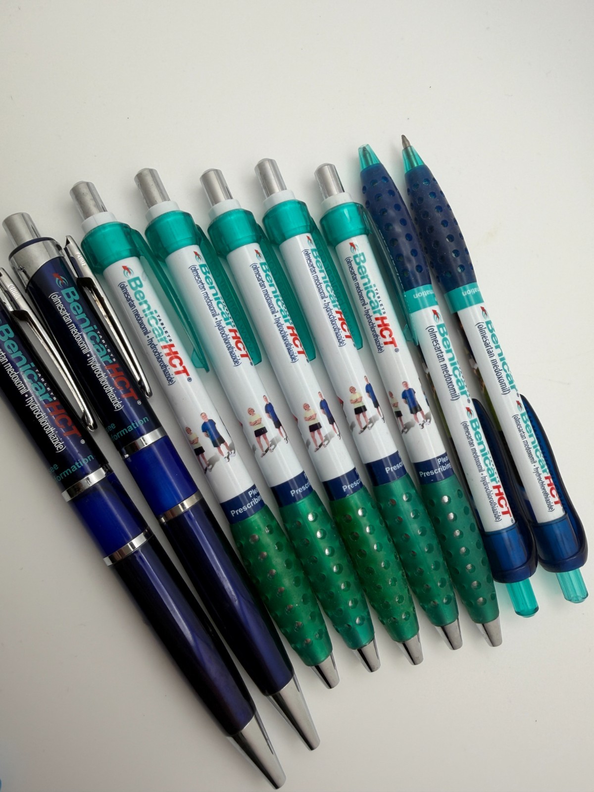 Benicar HCT Pharma Drug Rep Pen Lot (9) Olmesartan medoxomil hydrochlorothiazide