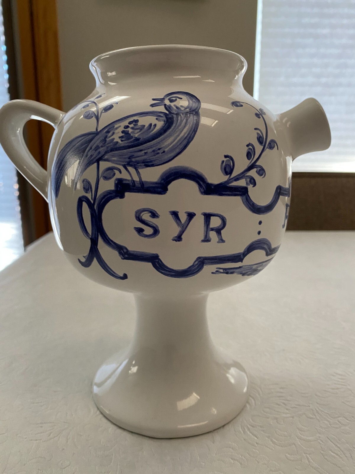 Vtg Lilly Apothecary Jug “SYR:ROSAR:SOL