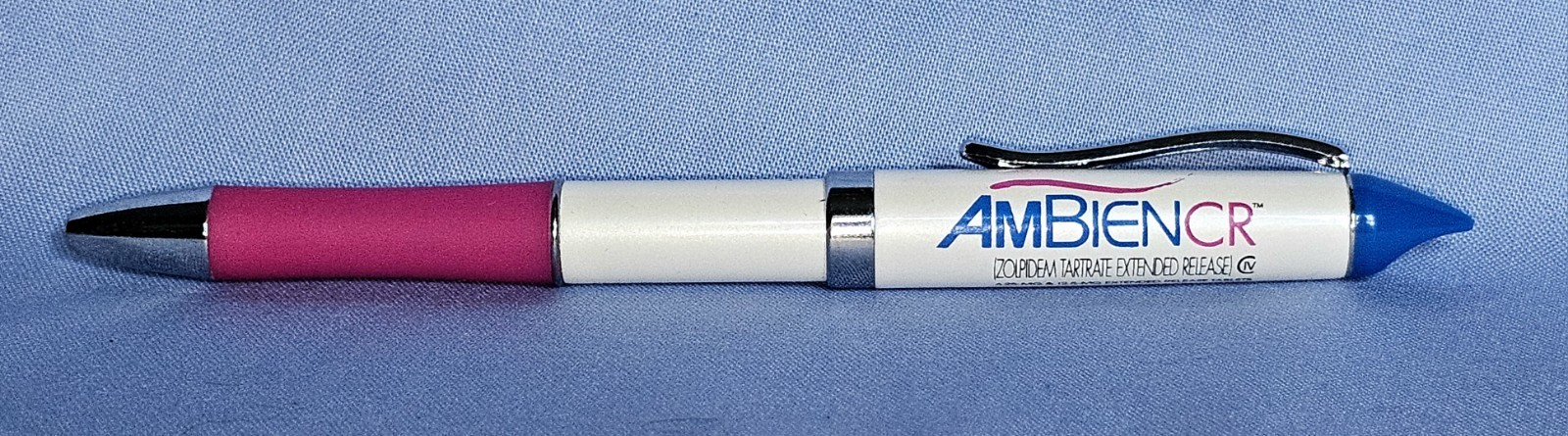 Ambien CR Heavy Metal Drug Rep Collectible NEW Pharma *RARE Medical Ink Pen Swag