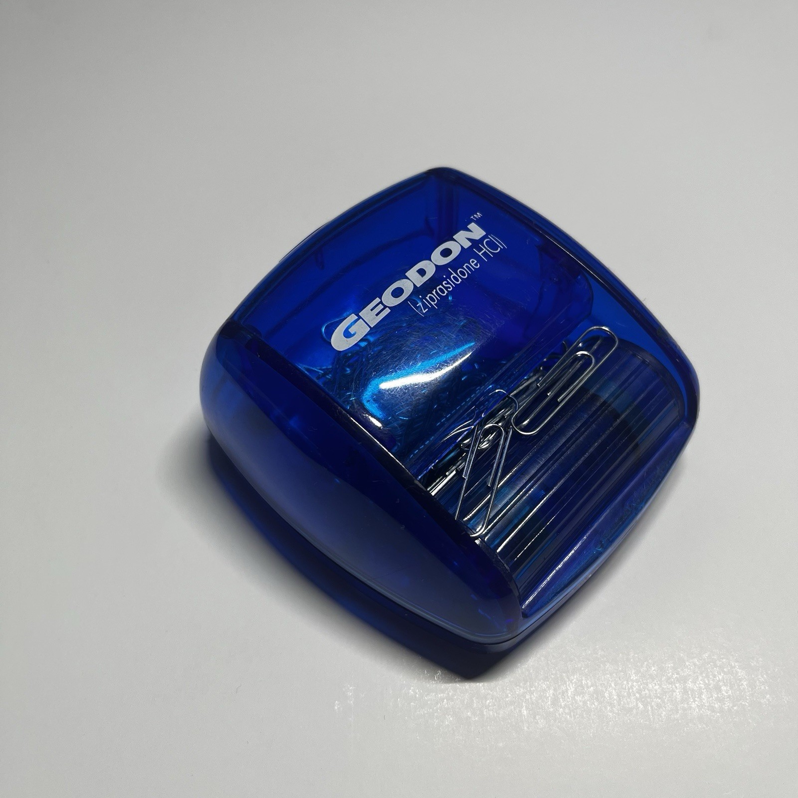 Geodon Ziprasidone Pharmaceutical Rep Paper Clip Dispenser Magnetic