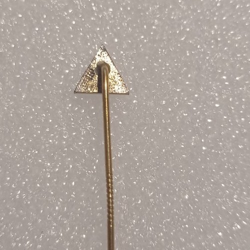 SANDOZ Pharmaceutical vtg STERLING SILVER 925 gold plated enamel pin badge LSD