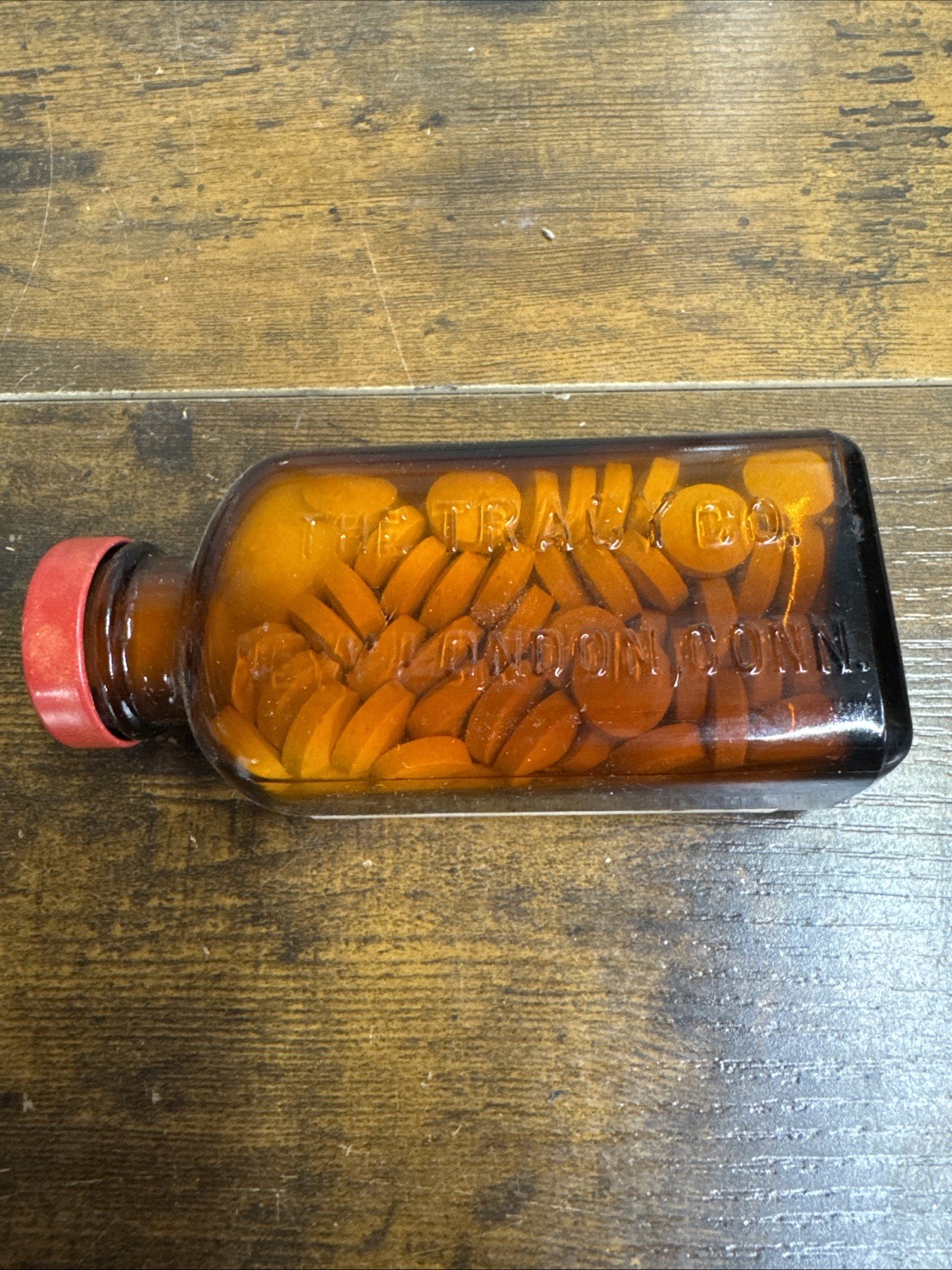 TRACY GAS ELIMINANT TABLETS Expired Obsolete VINTAGE Collectible MEDICINE BOTTLE