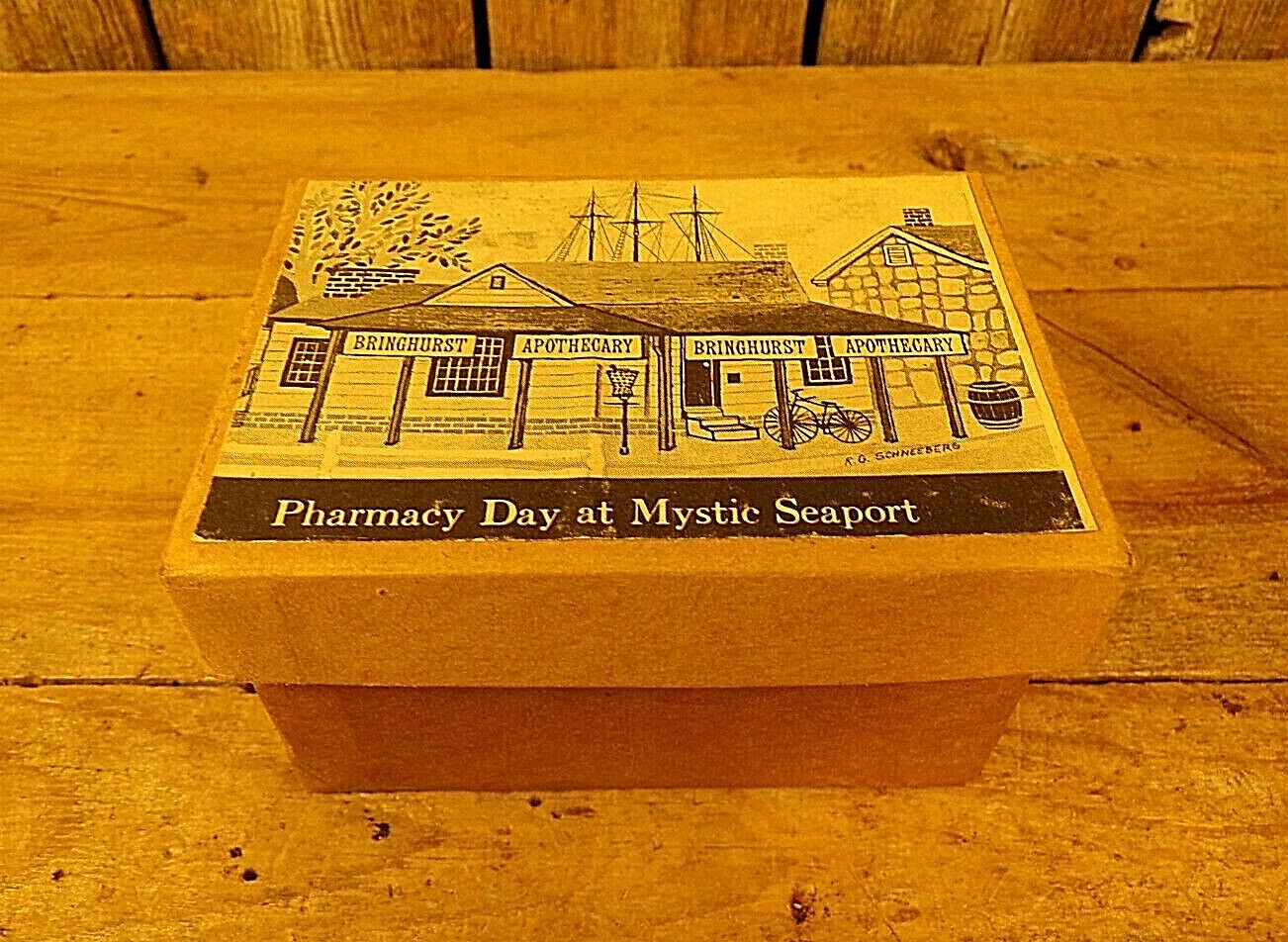 Vintage ~ Mini Mortar & Pestle ~ Pharmacy Day at Mystic Seaport ~ With Box