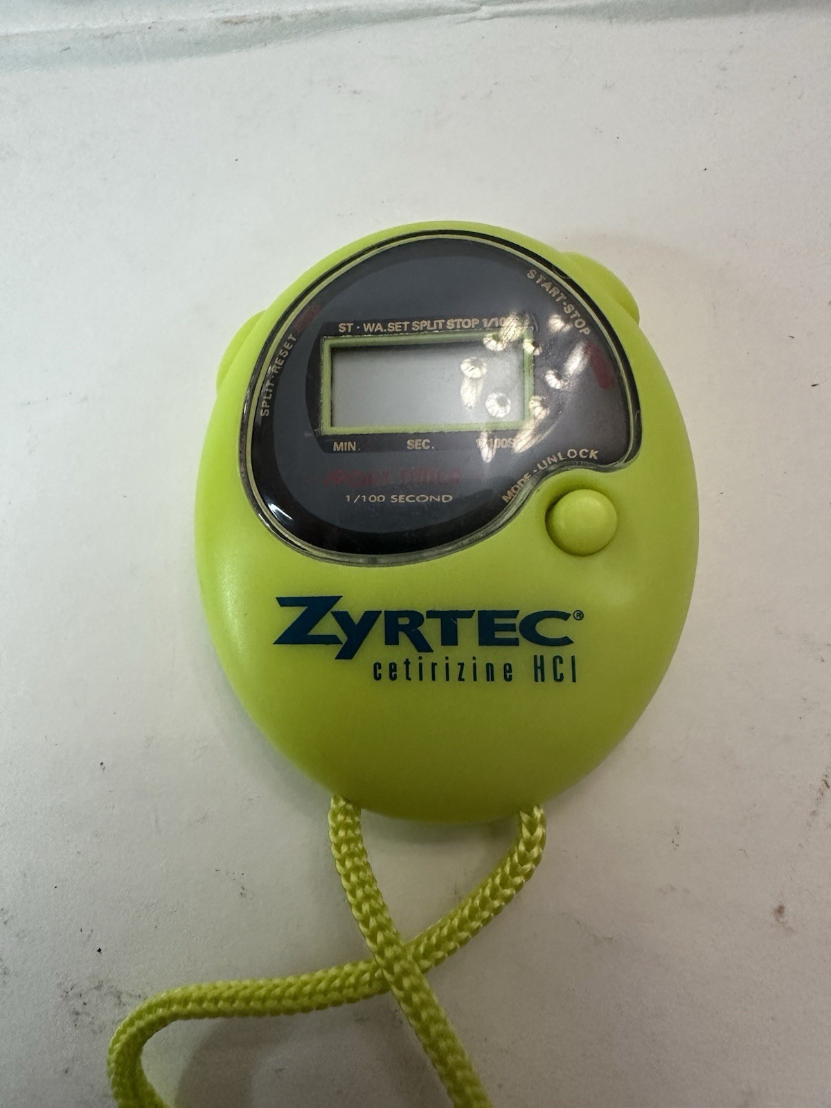 Green Drug Rep Stop Watch, Not Tested. Very Rare & Hard To Find – See Photos!!