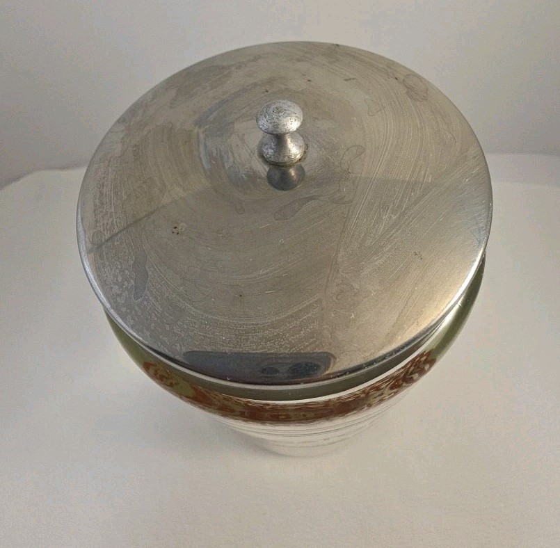 VINTAGE Glasco APPLICATOR APOTHECARY MEDICAL DOCTOR JAR WITH LID