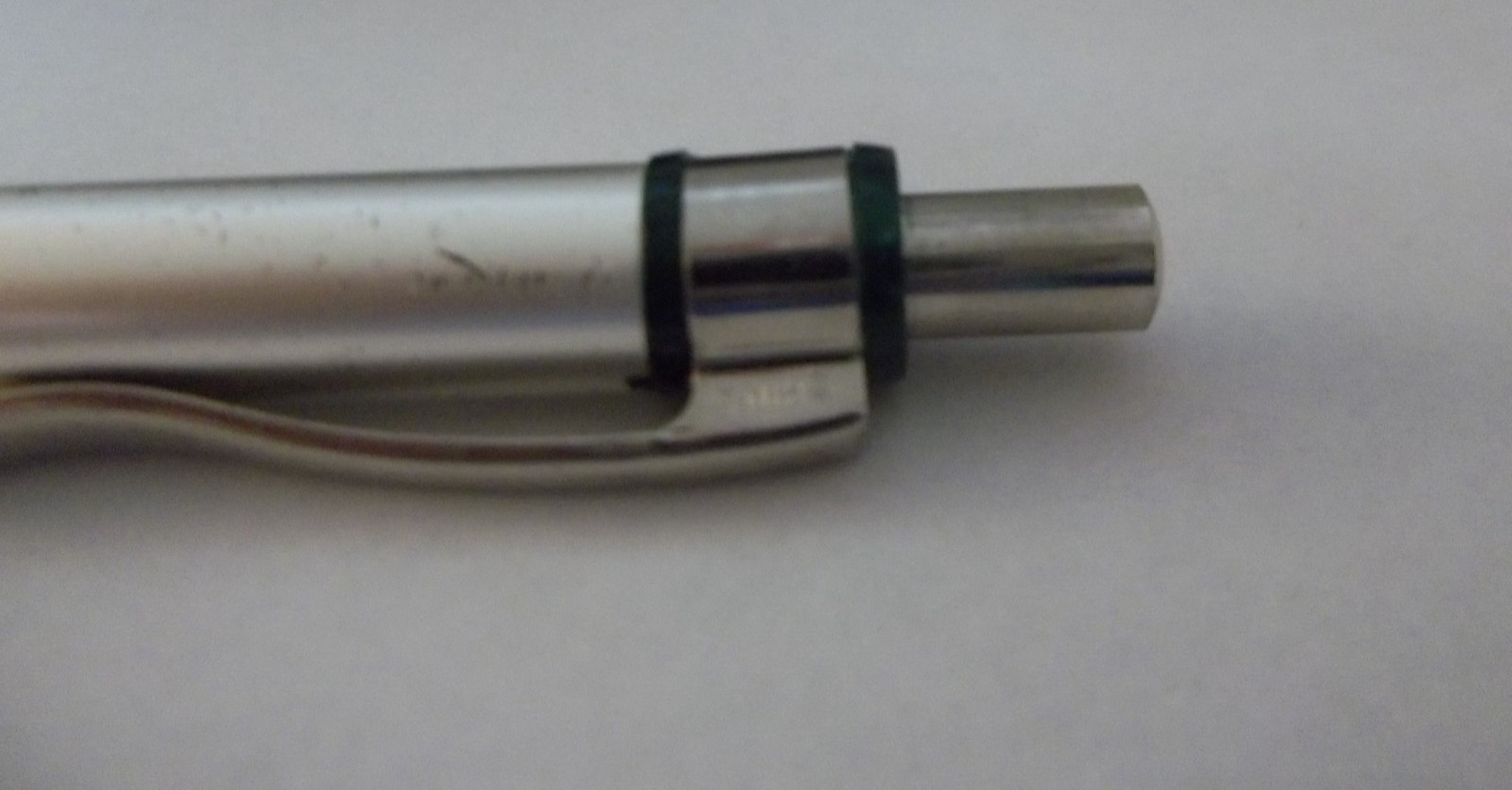 Fosamax Promotional Pen Mixed Metal w/Rubberized Grip–Medium Weight– Scratches