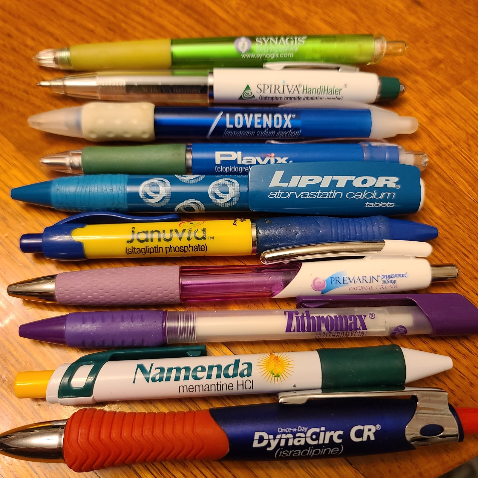 Lot Of 10 Vintage Pharmaceutical Drug Rep Pens Drugs Pharmacy Rx Pen