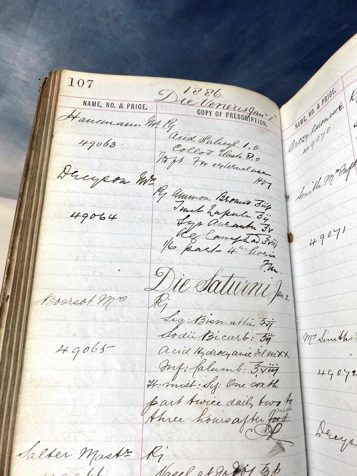 1886 PHARMACY LEDGER MARYLEBONE LONDON CHEMIST APOTHECARY 1000 PAGES JARS