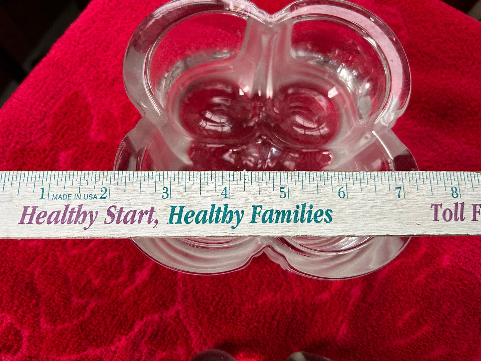 Vintage 4 Pocket Glass Mortar, Pestle & Glass Ball Set, Free S/H