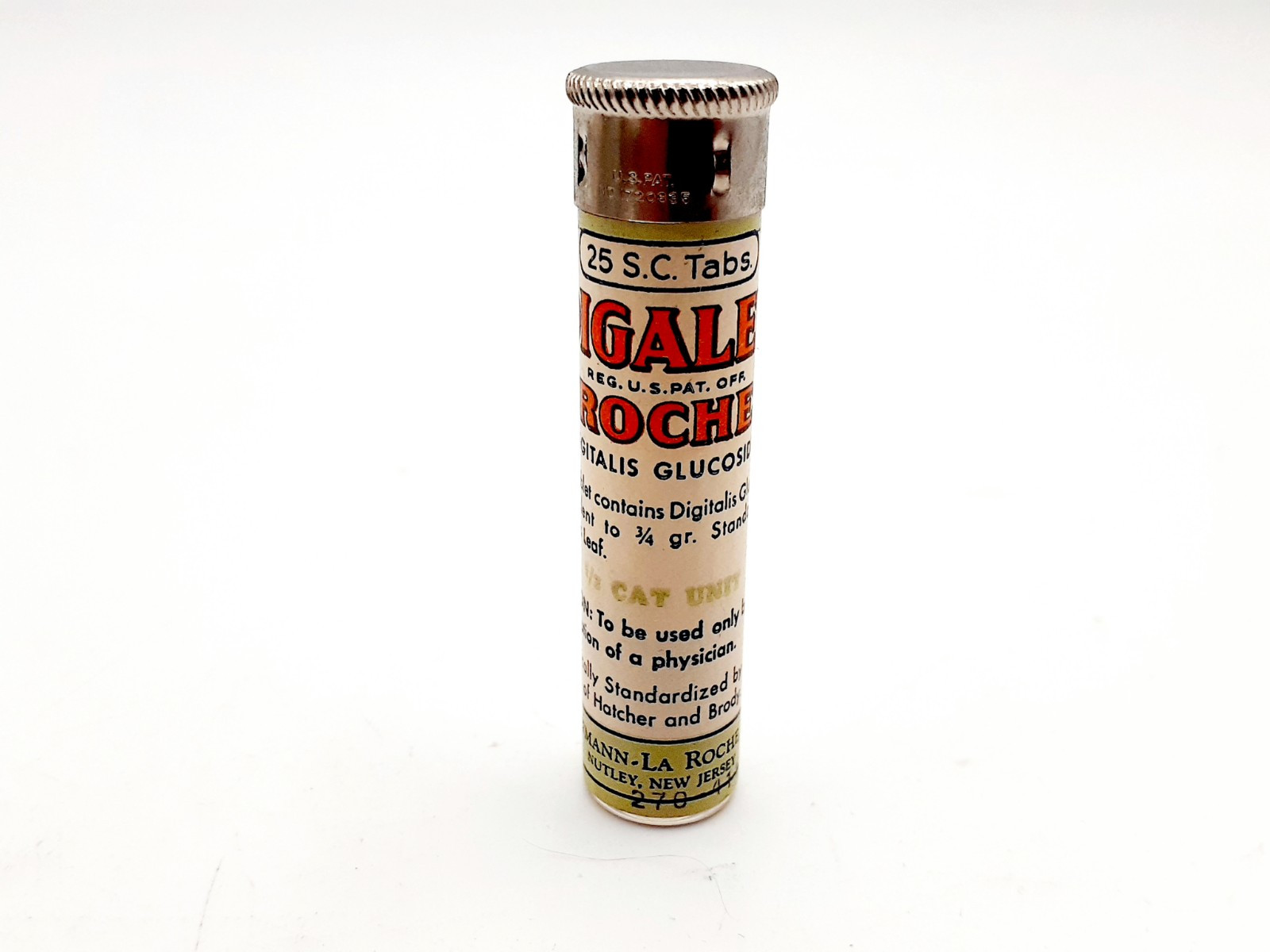 Vintage 1930’s-1940’s Digalen Roche NOS Hoffman-La Roche Inc. Unopened Tube Prop