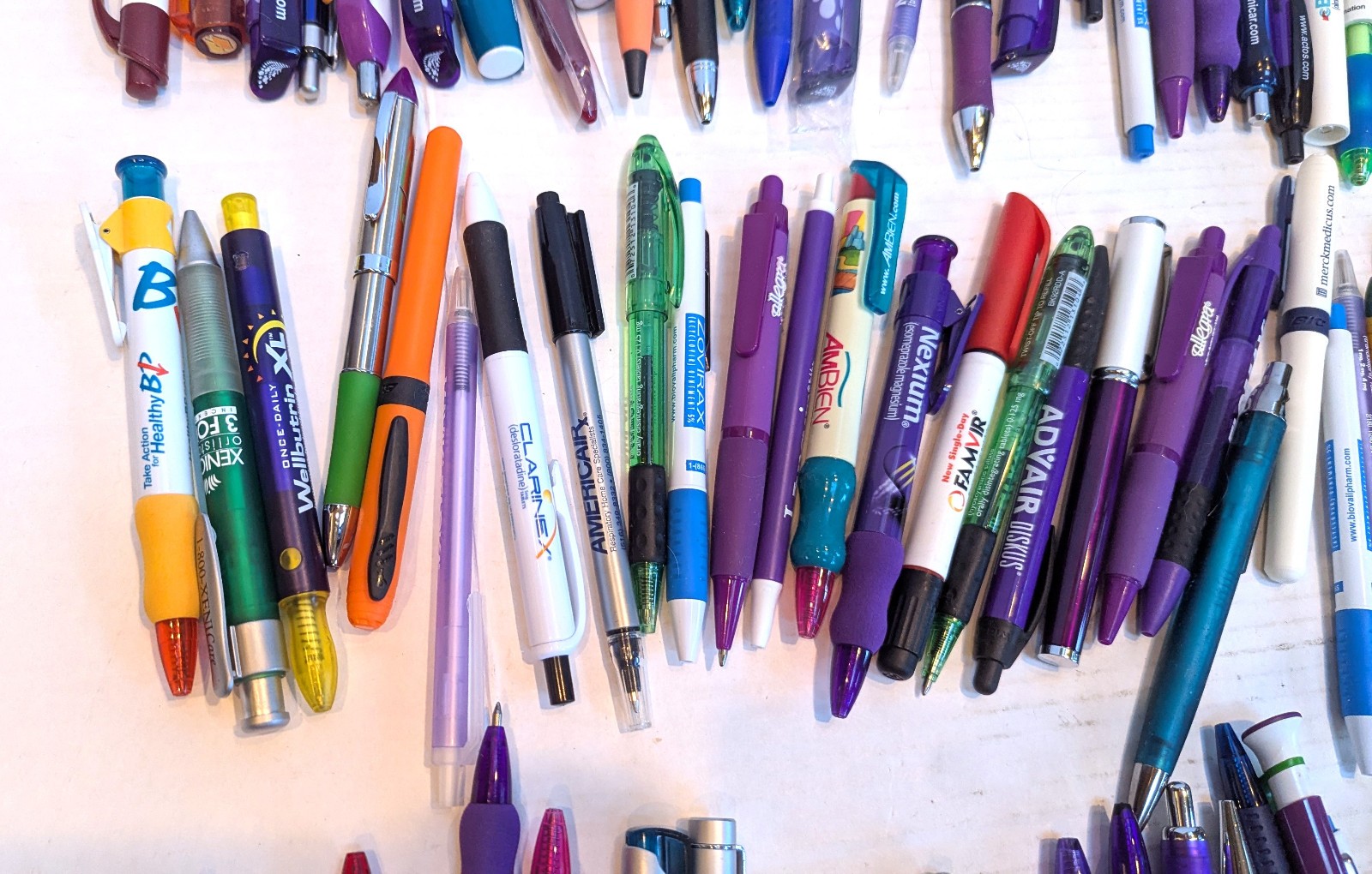 Massive Vintage Pharmaceutical Drug Rep Advertising Pen Lot Of 99 – Ambien