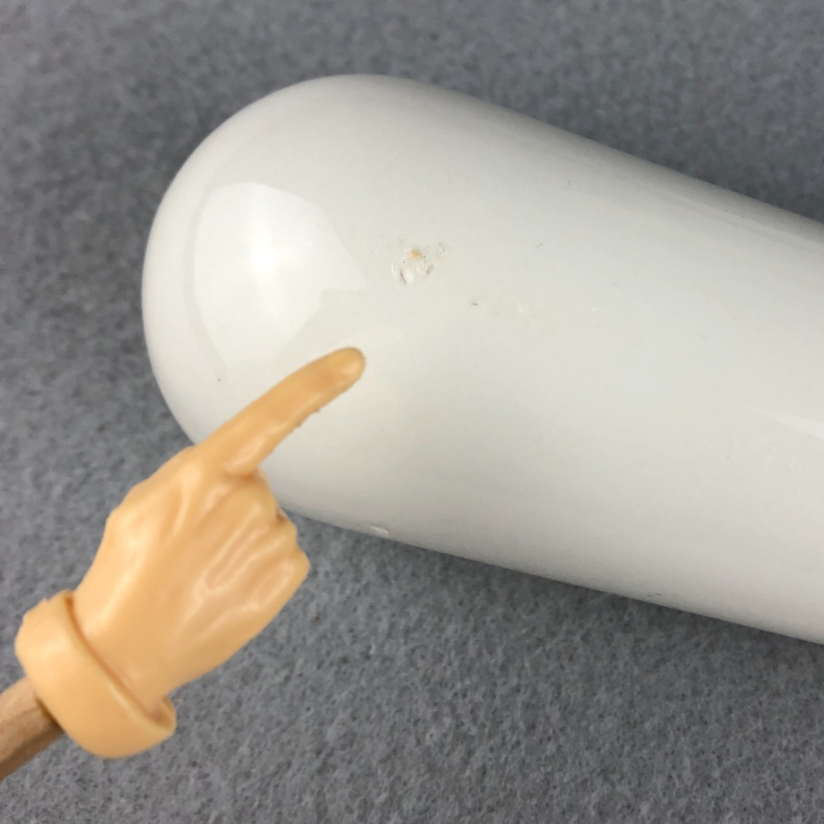 OWENS ILLINOIS Pharmacy Mortar Pestle VTG Porcelain BIG APOTHECARY STORE DISPLAY