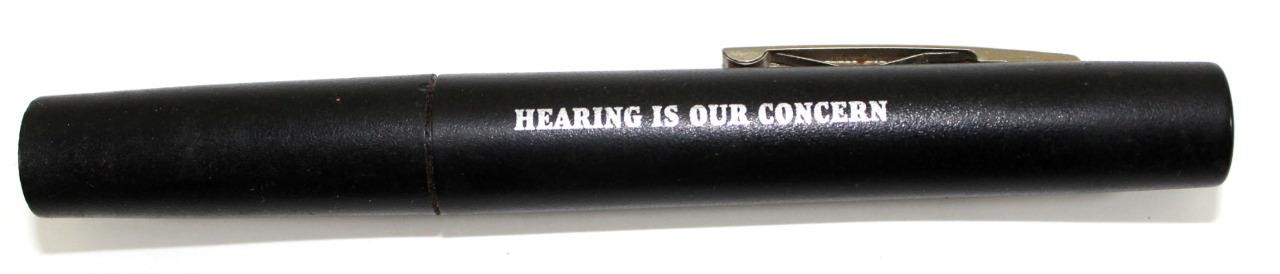 Vintage Adva Lite “HEARING IS OUR CONCERN” Exam Penlight Flashlight Made in USA