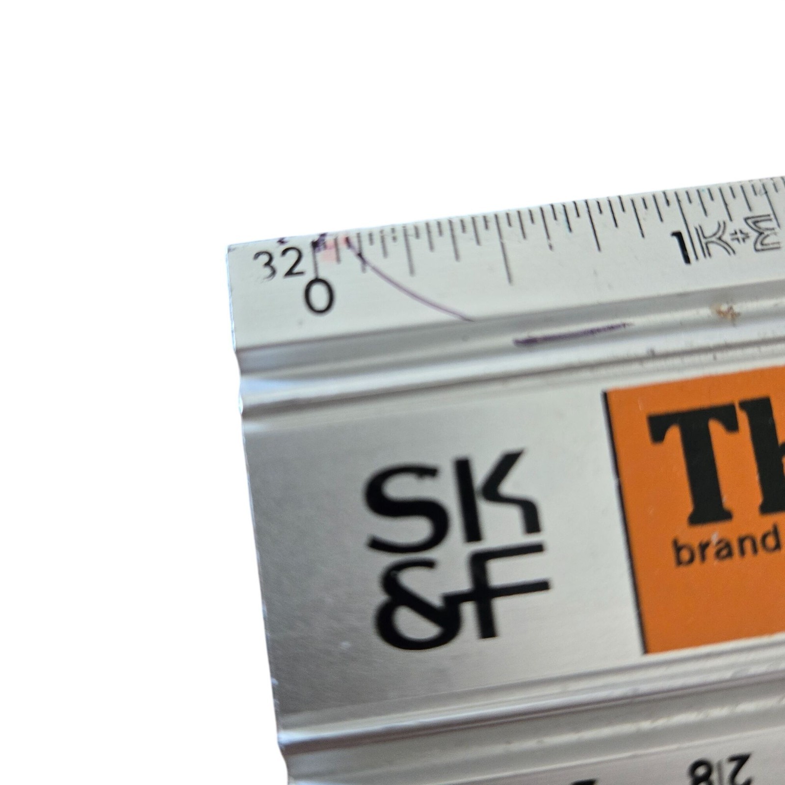 Vtg 60s SK&F Thorazine Metal 12″ Ruler Antipsychotic Medication Advertising SKF